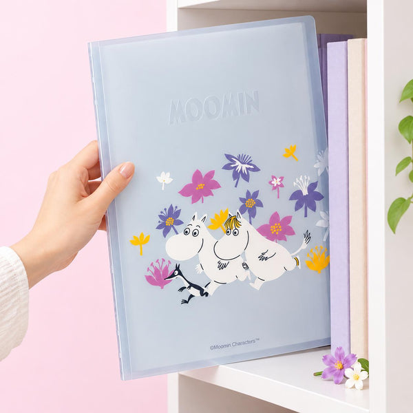 Moomin Meet You A4 Refillable Notebook - Flower Crush - 60 Sheets + Dividers