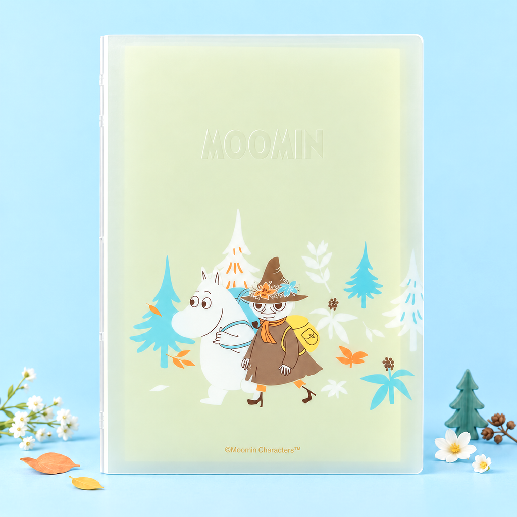 Moomin Meet You A4 Refillable Notebook - Forest Walk - 60 Sheets + Dividers