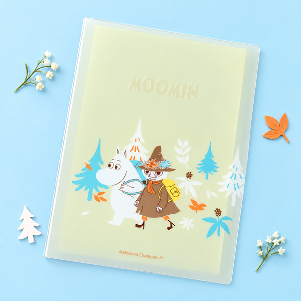 Moomin Meet You A4 Refillable Notebook - Forest Walk - 60 Sheets + Dividers