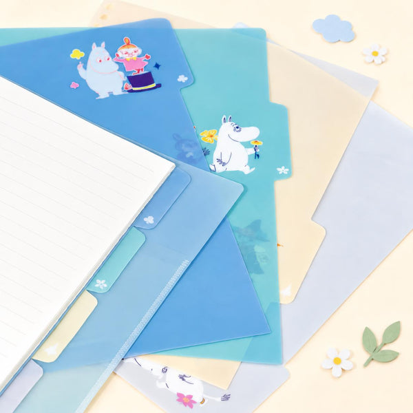 Moomin Meet You A4 Refillable Notebook - Little Trouble - 60 Sheets + Dividers