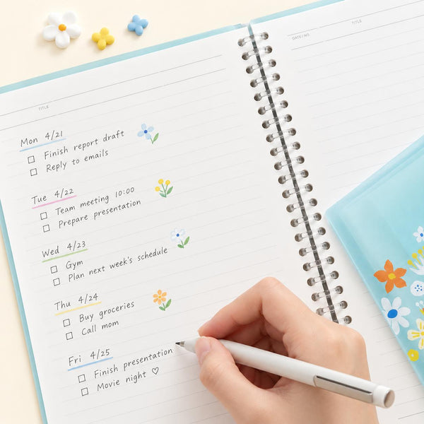 Moomin Meet You A4 Refillable Notebook - Little Trouble - 60 Sheets + Dividers