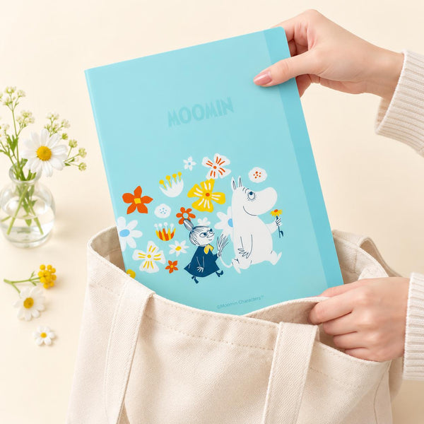 Moomin Meet You A4 Refillable Notebook - Little Trouble - 60 Sheets + Dividers