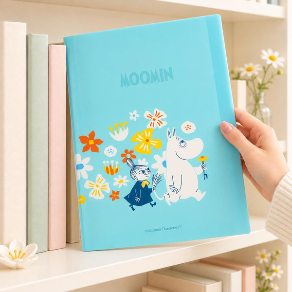 Moomin Meet You A4 Refillable Notebook - Little Trouble - 60 Sheets + Dividers