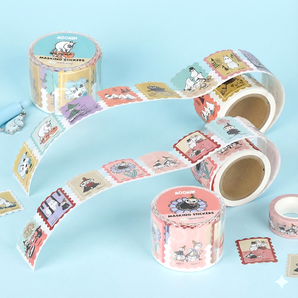 Moomin Washi Sticker Roll - Blue