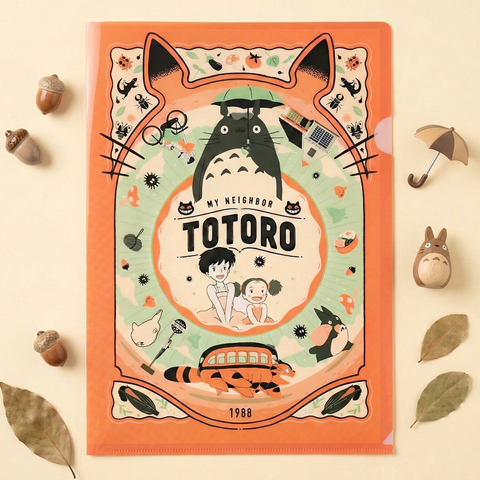 Movic Retro Frame Clear Folder - My Neighbor Totoro | Kawaii Pen Shop
