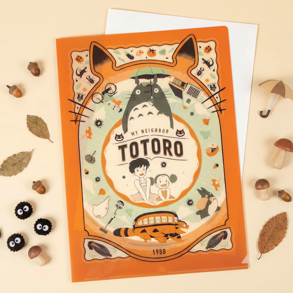 Movic Retro Frame Clear Folder - My Neighbor Totoro