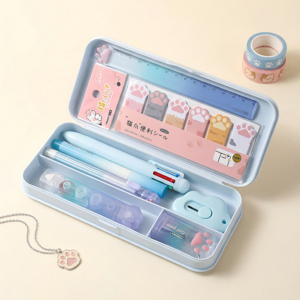 My Cute Essentials Pencil Box - Set of 9 Items