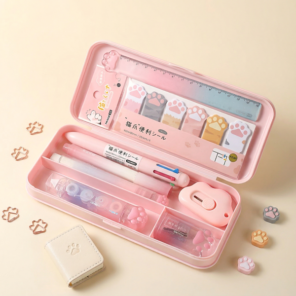 My Cute Essentials Pencil Box - Set of 9 Items