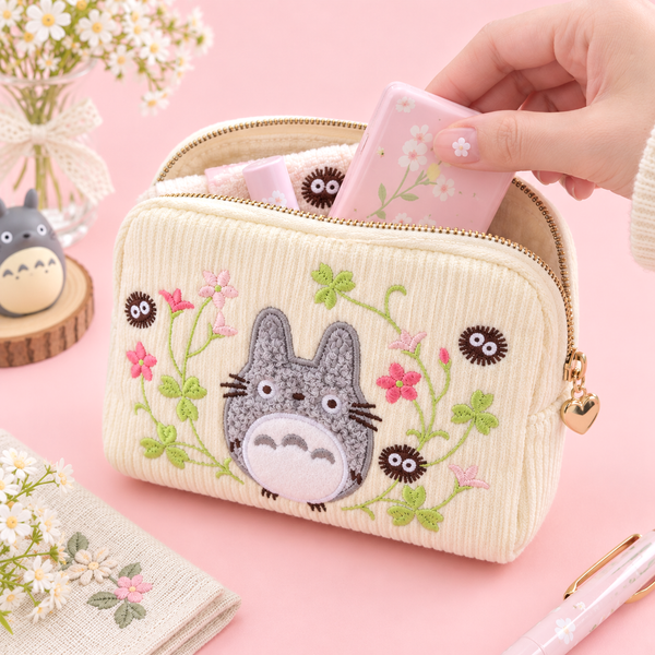 My Neighbor Totoro Embroidered Pouch