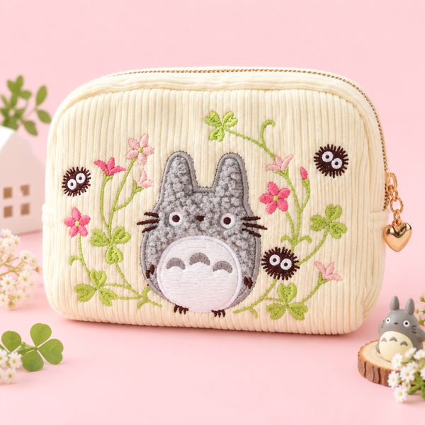 My Neighbor Totoro Embroidered Pouch