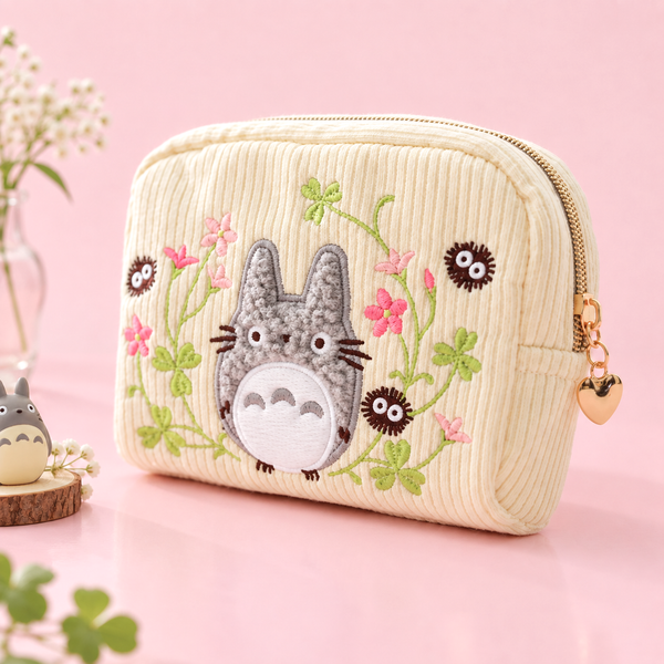 My Neighbor Totoro Embroidered Pouch