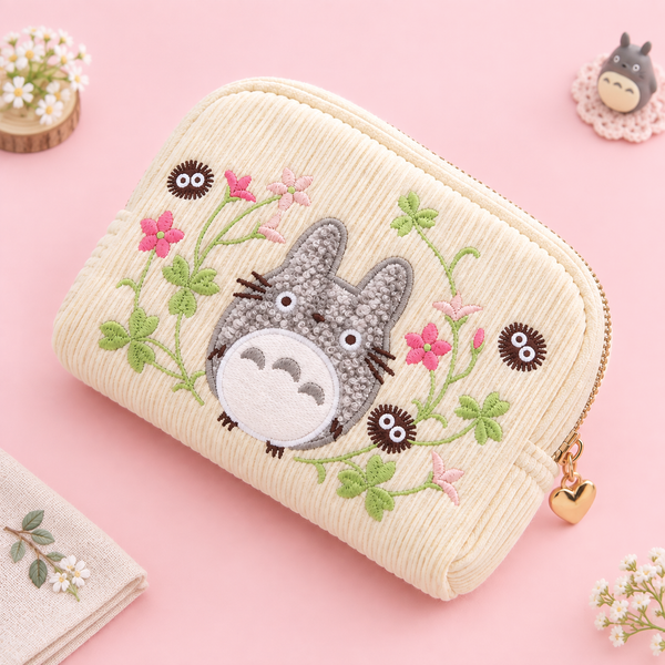 My Neighbor Totoro Embroidered Pouch