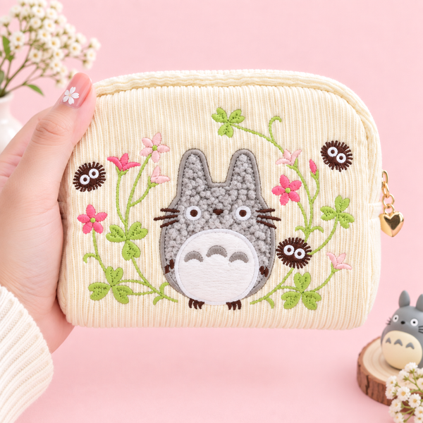 My Neighbor Totoro Embroidered Pouch