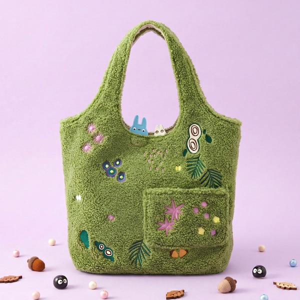 My Neighbor Totoro Forest Sherpa Tote