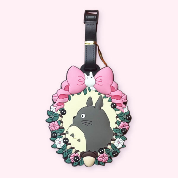 My Neighbor Totoro Travel Luggage Name Tag – Floral Frame