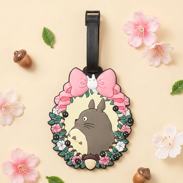 My Neighbor Totoro Travel Luggage Name Tag – Floral Frame