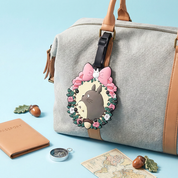 My Neighbor Totoro Travel Luggage Name Tag – Floral Frame