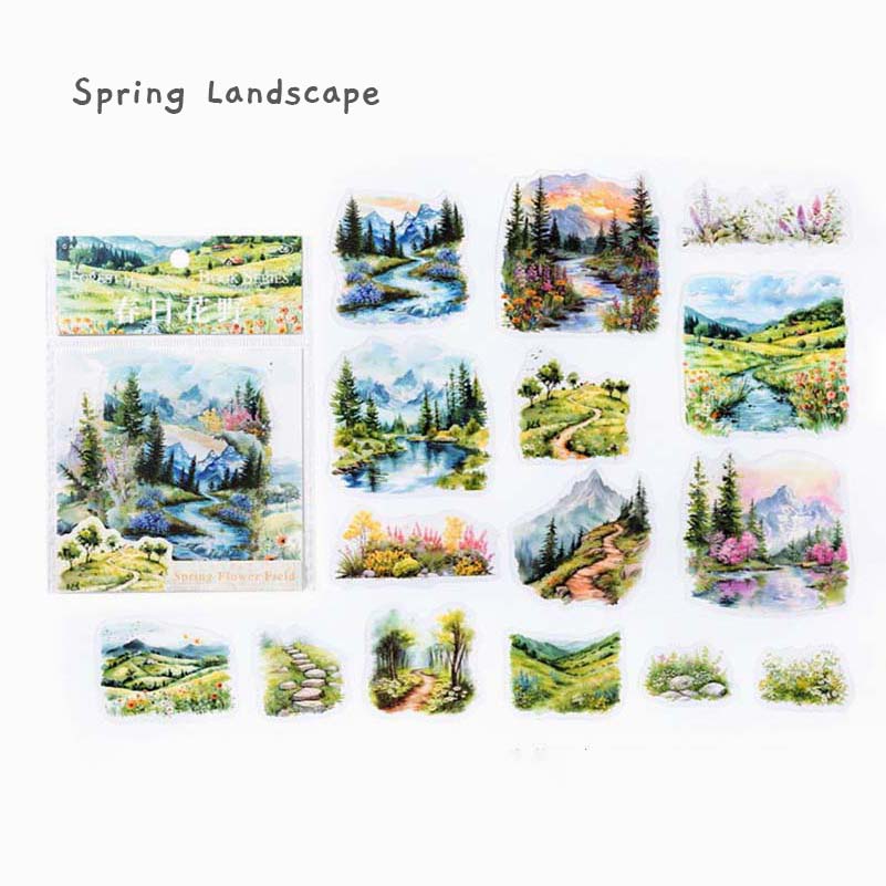 Spring Season Sticker Nature in Seasons Clear Stickers | Kawaii Pen Shop