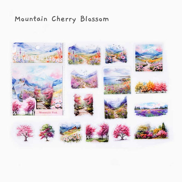 Nature in Seasons Large Clear Stickers