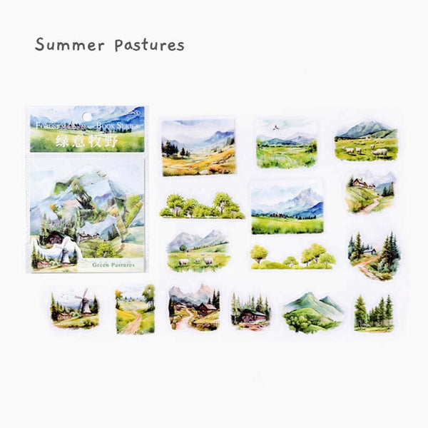 Nature in Seasons Large Clear Stickers