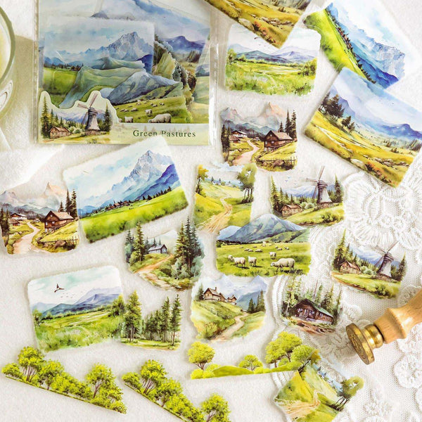 Nature in Seasons Large Clear Stickers