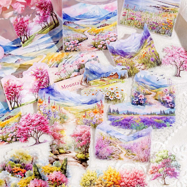 Nature in Seasons Large Clear Stickers