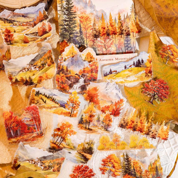 Nature in Seasons Large Clear Stickers