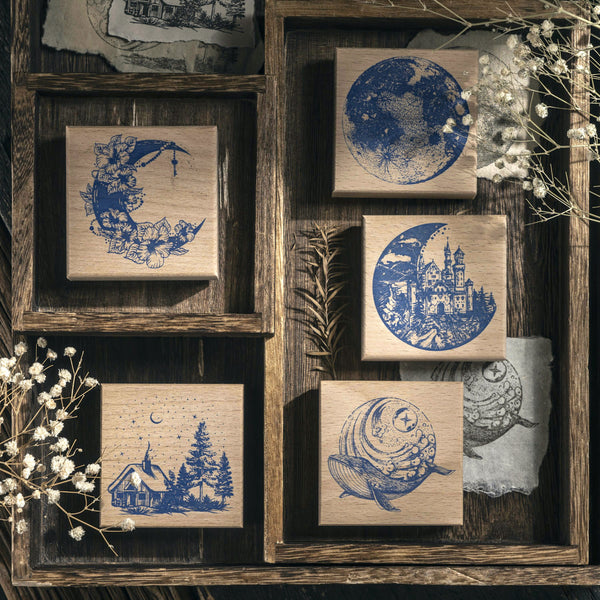 Nighttime Dreaming Wooden Stamps