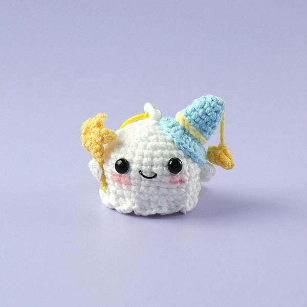 Not-so-Scary Cute Ghost Crotchet Keychain