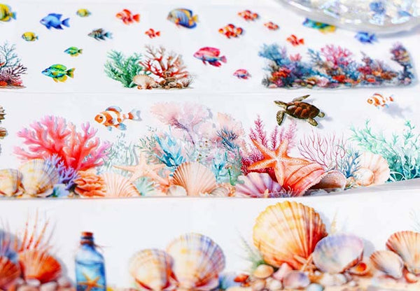 Ocean Series Clear Washi Tapes