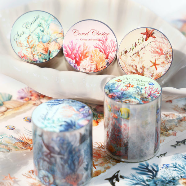 Ocean Series Clear Washi Tapes