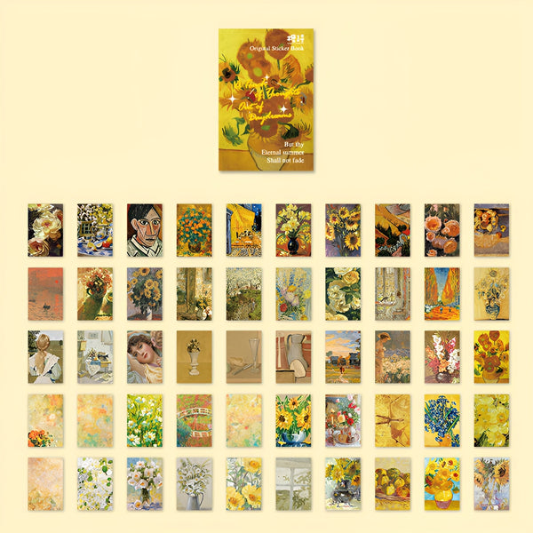 Oil Painting Sticker Book