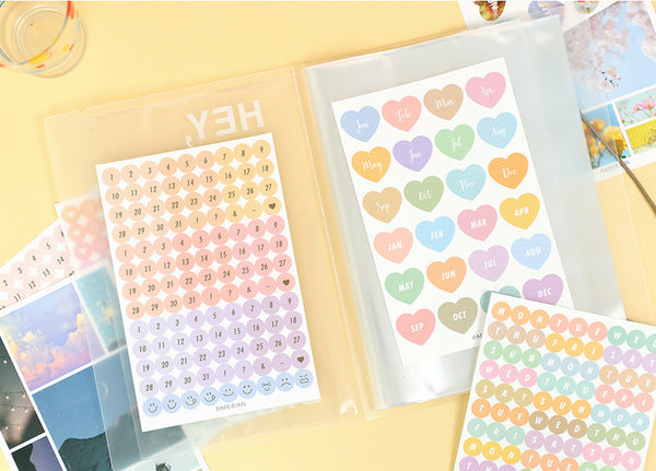 Paperian Diary Deco Removable Stickers - 8 Sheets