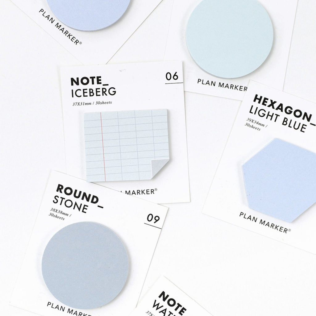 Paperian Plan Marker Mini Sticky Notes - Royal Blue Circles