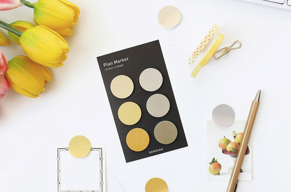 Paperian Round Plan Maker Sticky Notes