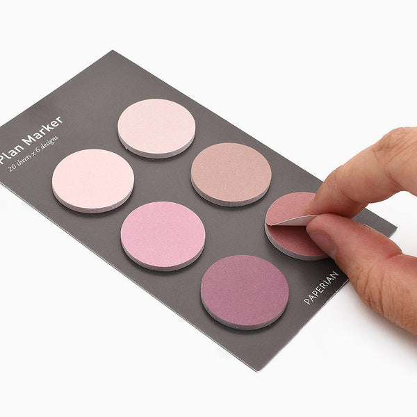 Paperian Round Plan Maker Sticky Notes