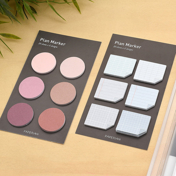 Paperian Round Plan Maker Sticky Notes