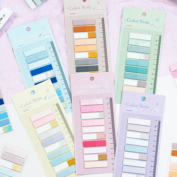 Sticky Notes Color Number Pastel Color World Index Sticky Notes | Kawaii Pen Shop