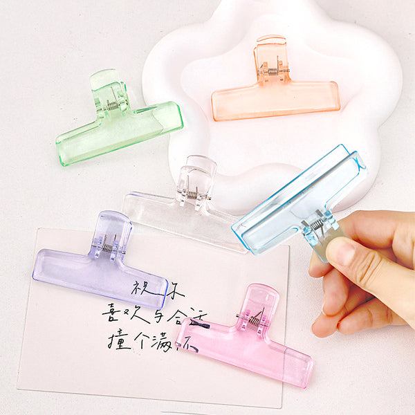 Pastel Frosted Book & Paper Clips