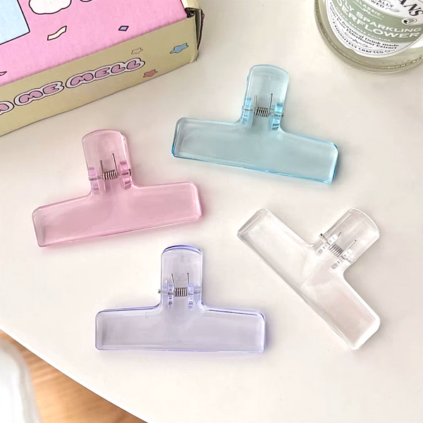 Pastel Frosted Book & Paper Clips