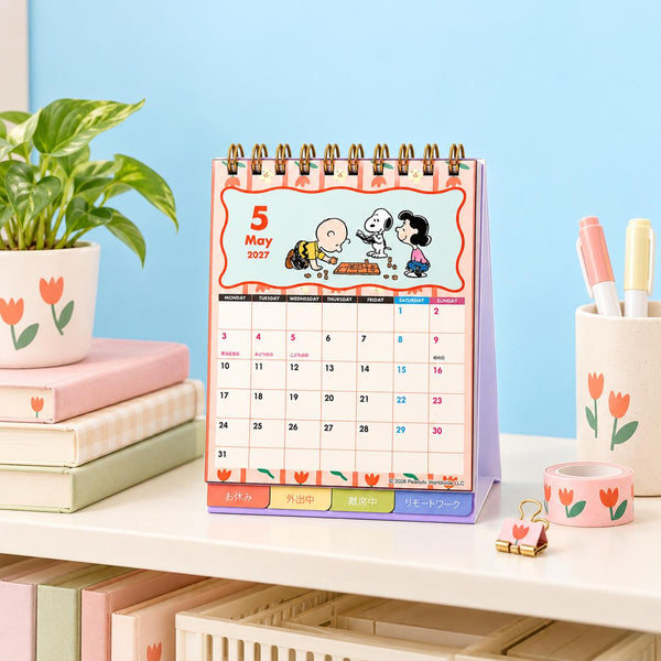 Snoopy 2027 Desk Calendar - Snoopy & Friends