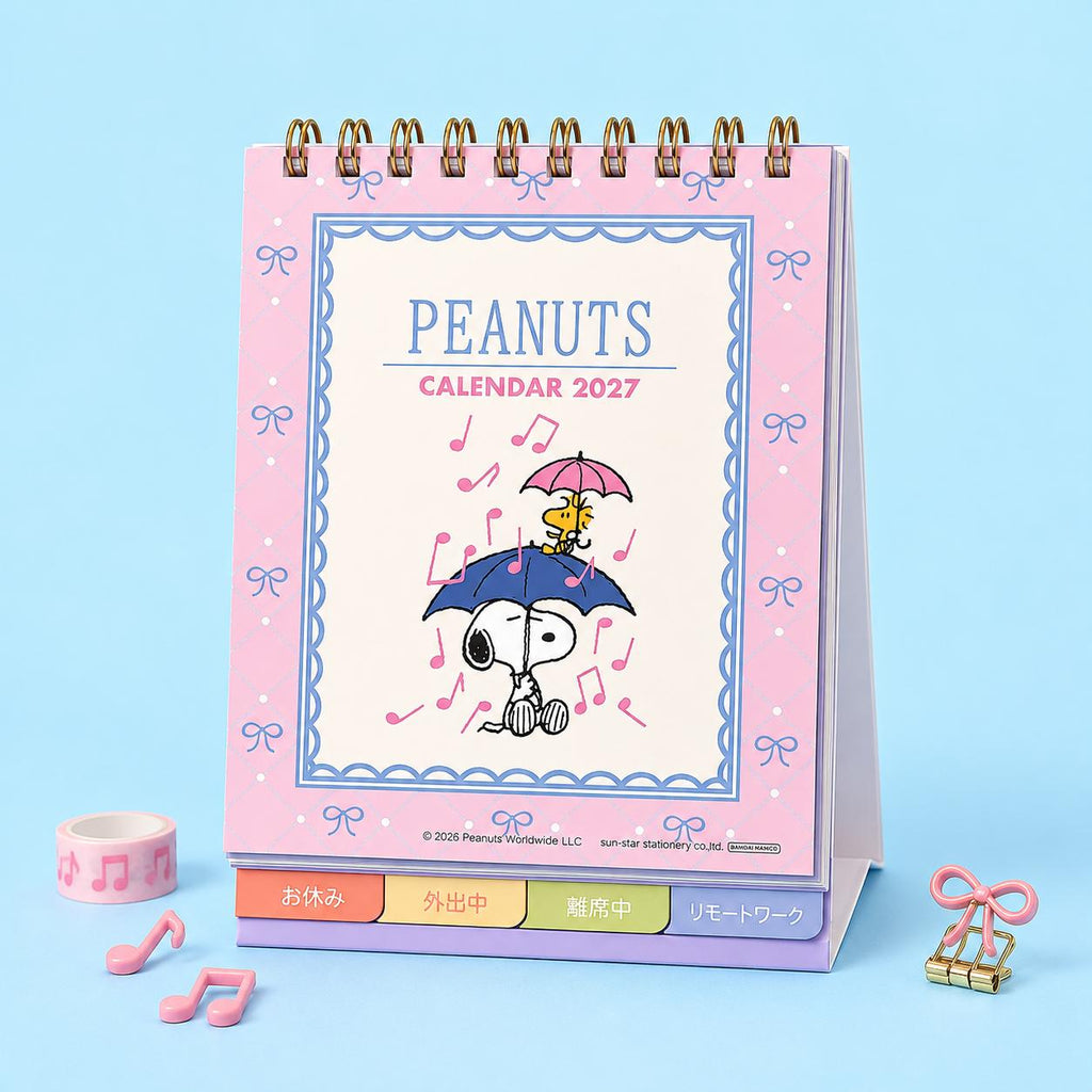 Snoopy 2027 Desk Calendar - Snoopy & Friends