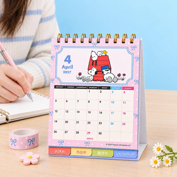 Snoopy 2027 Desk Calendar - Snoopy & Friends