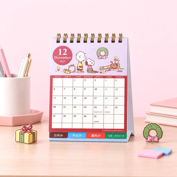 Snoopy 2027 Desk Calendar - Vintage Comics