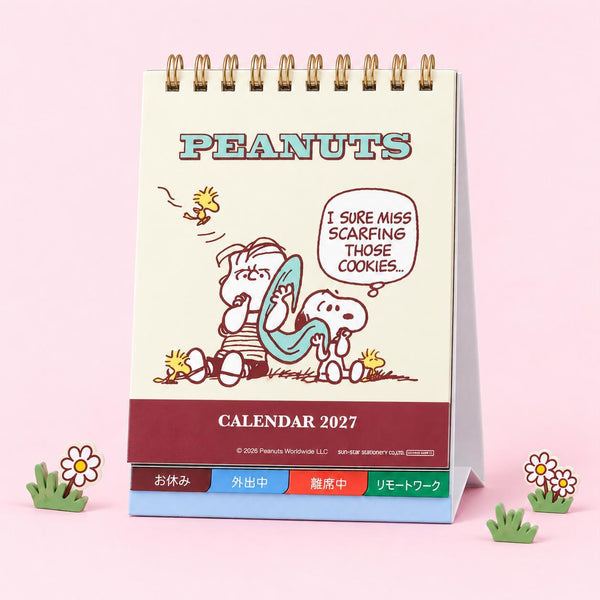 Snoopy 2027 Desk Calendar - Vintage Comics