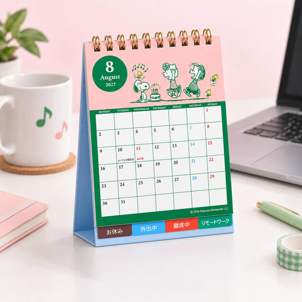 Snoopy 2027 Desk Calendar - Vintage Comics