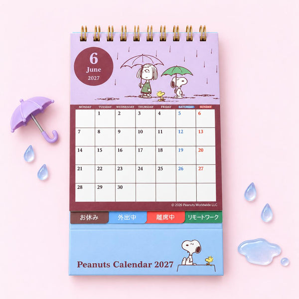 Snoopy 2027 Desk Calendar - Vintage Comics