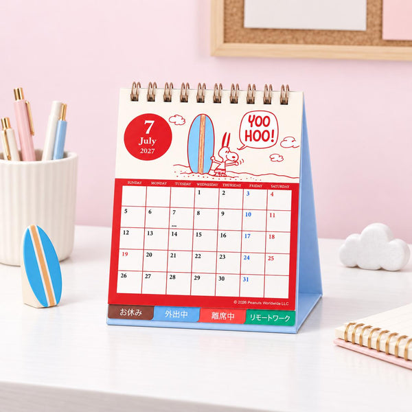 Snoopy 2027 Desk Calendar - Vintage Comics