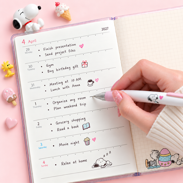 Peanuts Snoopy 2027 Schedule Book - Ice Cream