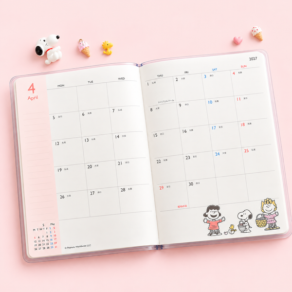 Peanuts Snoopy 2027 Schedule Book - Ice Cream